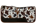 Showman Showman 31" x 32" Nylon Cow Printed Top Contoured Felt Bottom Saddle Pad