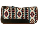 Showman Showman 31" x 32" Nylon Printed Top Contoured Felt Bottom Saddle Pad - Aqua Aztec