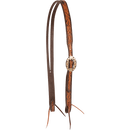 Cashel Cashel Two-Tone Floral Tooled Split Ear Headstall