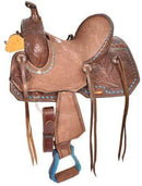 Double T 10", 12" Double T Pony Hard Seat Roper Style Saddles
