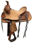 Double T 12" Double T Youth Hard Seat Roper Style Saddle