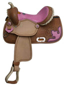Double T Double T 13" Alligator Print Barrel Saddle