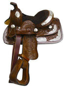 Double T Double T 8" Fully Tooled Pony / Youth Show Saddle
