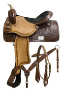 Double T Double T Oak Leaf Barrel Saddle Set