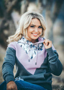 Hooey Hooey "Berkley" Aztec/Purple/Charcoal Chevron Pattern Hoodie
