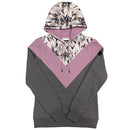 Hooey Hooey "Berkley" Aztec/Purple/Charcoal Chevron Pattern Hoodie
