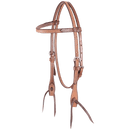 Martin Saddlery Martin Saddlery Natural Roughout Browband Headstall