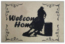 Showman 27" x 18" Welcome Home Barrel Racer Mat