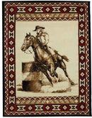 Showman 5' x 6' 5" Large Barrel Racer Area Rug