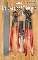 Showman 5pc Deluxe Hoof Trim Kit