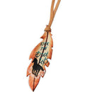 Showman 6.5" Hand Painted Tie On Feather