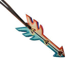 Showman 6.5" Hand Painted Tie On Saddle Arrow With Heart Design
