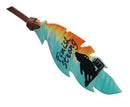 Showman "Finish Strong" Hand Painted Tie-On Feather