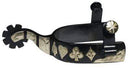 Showman Showan Engraved Silver "Poker Hand" Spur With Bar Accents