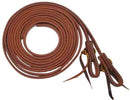 Showman Showman 1/2"x 8' Oiled Harness Leather Split Reins