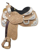 Showman Showman 16" Oak Leaf Tooled Show Saddle