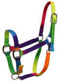 Showman Showman 3 Ply Nylon Rainbow Halter