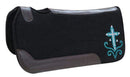 Showman Showman 31" x 31" x 1" Black Felt Saddle Pad With Crystal Rhinestone Cross Design