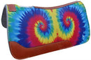 Showman Showman 31" x 32" Tie Dye Printed Solid Felt Saddle Pad