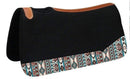 Showman Showman 31" x 32" x 1" Black Felt Pad With Feather Print