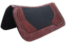 Showman Showman 31" x 32" x 1" Felt Pad With Floral Tooled Trim