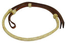 Showman Showman 4' Rawhide Braided Leather Over and Under Whip