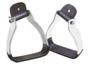 Showman Angled Aluminum Stirrups With Twisted Neck