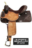 Showman Showman Argentina Cow Leather Barrel Saddle