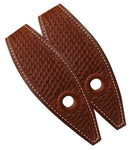 Showman Showman Basket Tooled Leather Slobber Straps