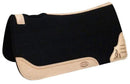 Showman Showman Black Felt Pad With Argentina Cow Leather Trim