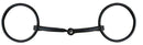 Showman Showman Black Steel Loose Ring Snaffle Bit