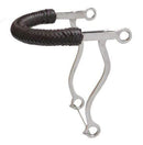 Showman Showman Braided Leather Nose Stainless Steel Hackamore