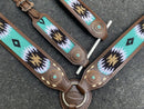 Showman Showman Browband Headstall Set with Wool Southwest Blanket Inlay
