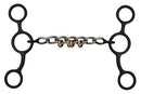 Showman Showman Brown Steel Short Shank Chain Bit With Copper Rings