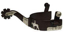 Showman Showman Brown Steel Spur With Engraved Silver Accents