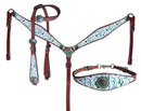 Showman Showman Cactus Print One Ear Headstall Set