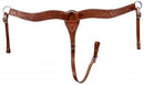 Showman Showman Contoured Floral Leather Breast Collar