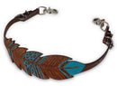 Showman Showman Cut-Out Hand Painted Feather Wither Strap
