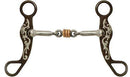 Showman Showman Engraved Silver Antique Brown Steel Shank Bit