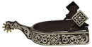 Showman Showman Fancy Engraved Silver Spurs