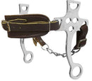 Showman Showman Fleece Lined Leather Noseband Hackamore