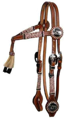 Showman Showman Futurity Knot Rawhide Braided Headstall