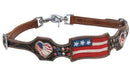 Showman Showman Hand Painted American Flag Wither Strap