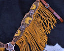 Showman Showman Hand Painted Sunflower Fringe Headstall Set
