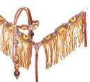 Showman Showman Hand Painted Sunflower Fringe Headstall Set