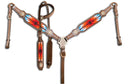 Showman Showman Headstall Set with Wool Southwest Blanket Inlay
