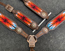 Showman Showman Headstall Set with Wool Southwest Blanket Inlay
