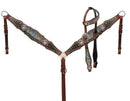 Showman Showman Holographic Snake Print Headstall Set