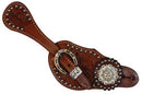 Showman Showman Ladies Spur Straps With Clear Crystal Rhinestones