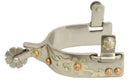 Showman Showman Ladies Stainless Steel Spurs With Copper Studs